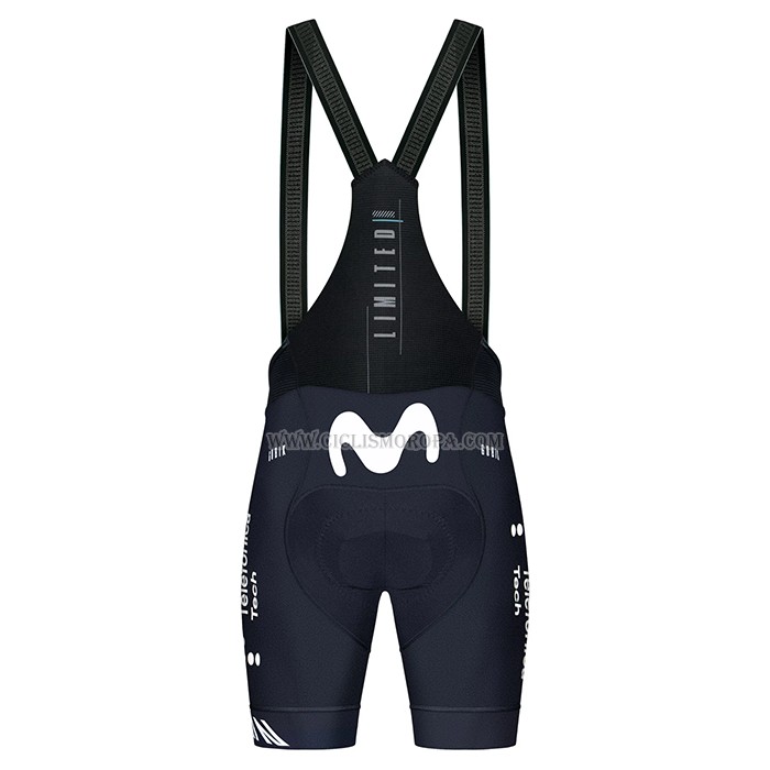 2023 Ropa Ciclismo Movistar Azul Blanco Mangas Largas y Culotte Largo